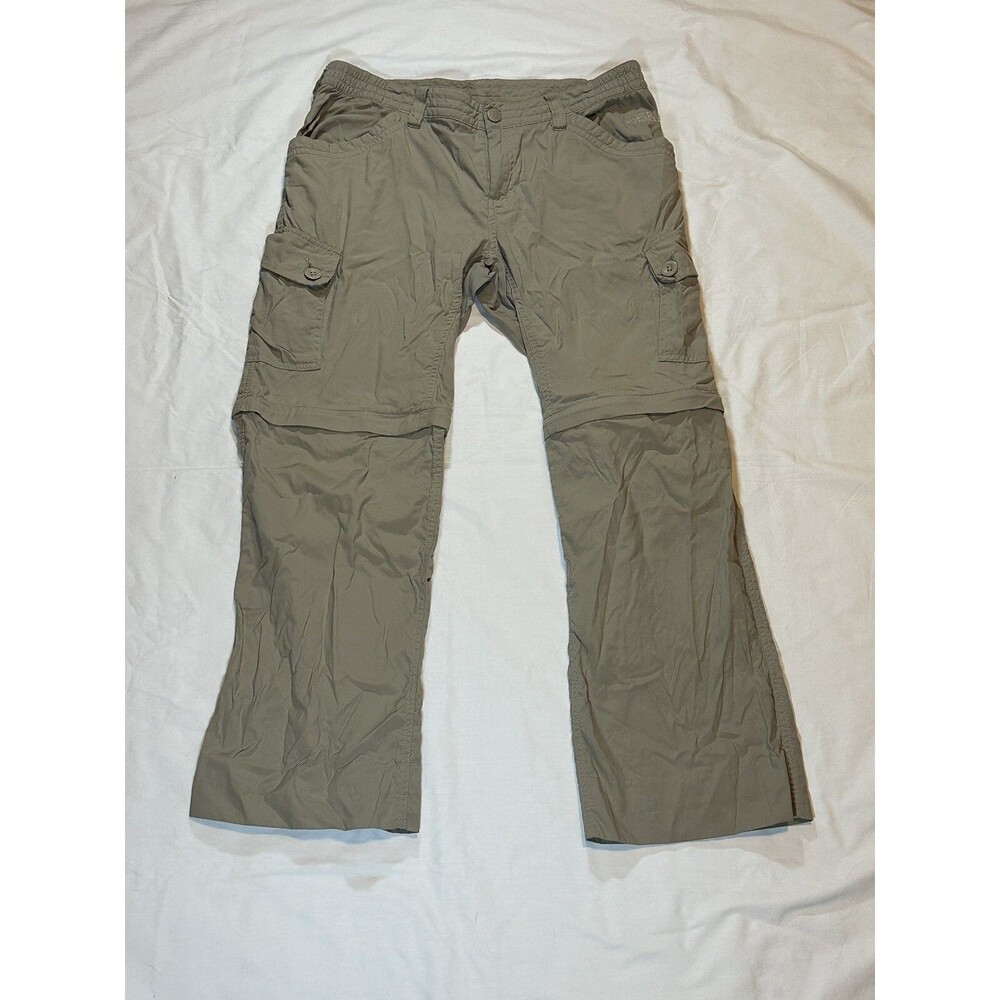 The North Face Womens Size 10 Convertible Hiking Trail Cargo Pants/ Shorts Tan